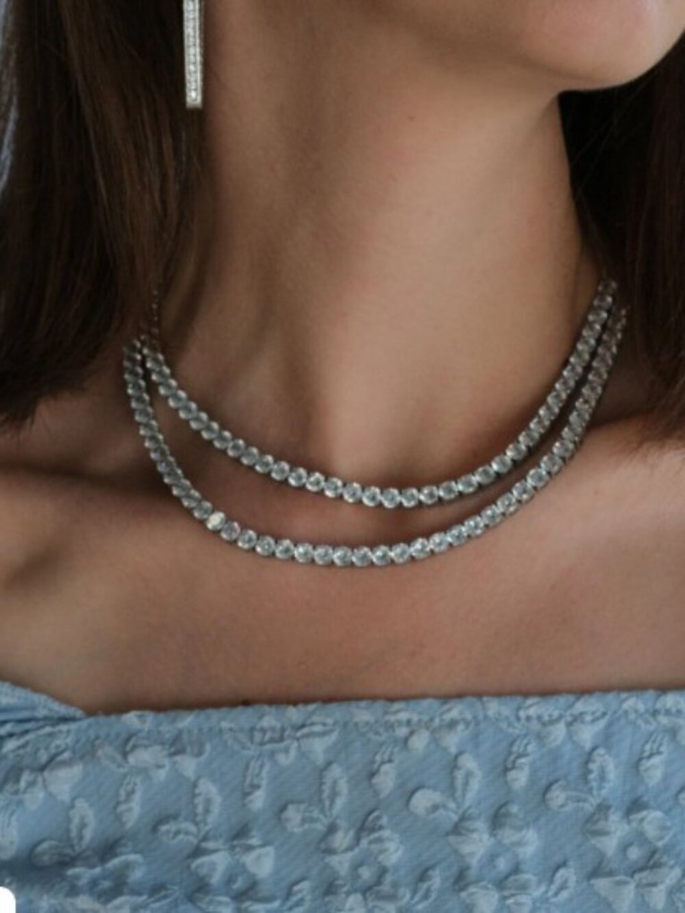 KC Chic Odette 2.0 316L Stainless Steel 5mm Tennis Necklace